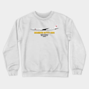 Boeing B777-300 - Japan Airlines "Star Jet Deneb" Crewneck Sweatshirt